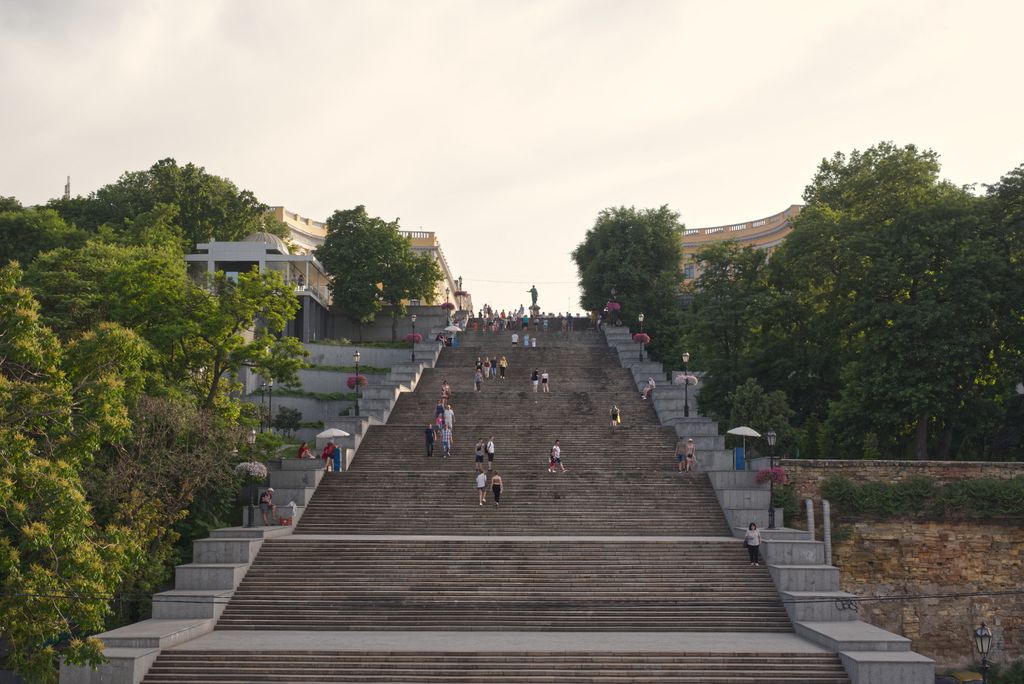 La scalinata Potemkin nel centro di Odessa &nbsp;