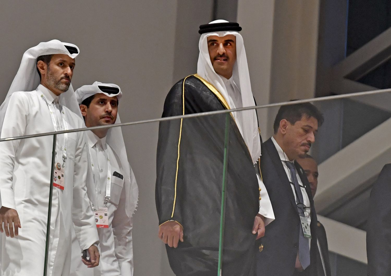 L'emiro&nbsp;Sheikh Tamim bin Hamad al-Thani al summit arabo di Algeri