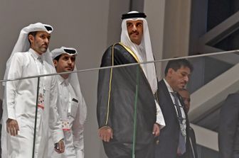 L'emiro&nbsp;Sheikh Tamim bin Hamad al-Thani al summit arabo di Algeri