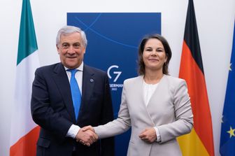 Antonio Tajani e Annalena Baerbock &nbsp;