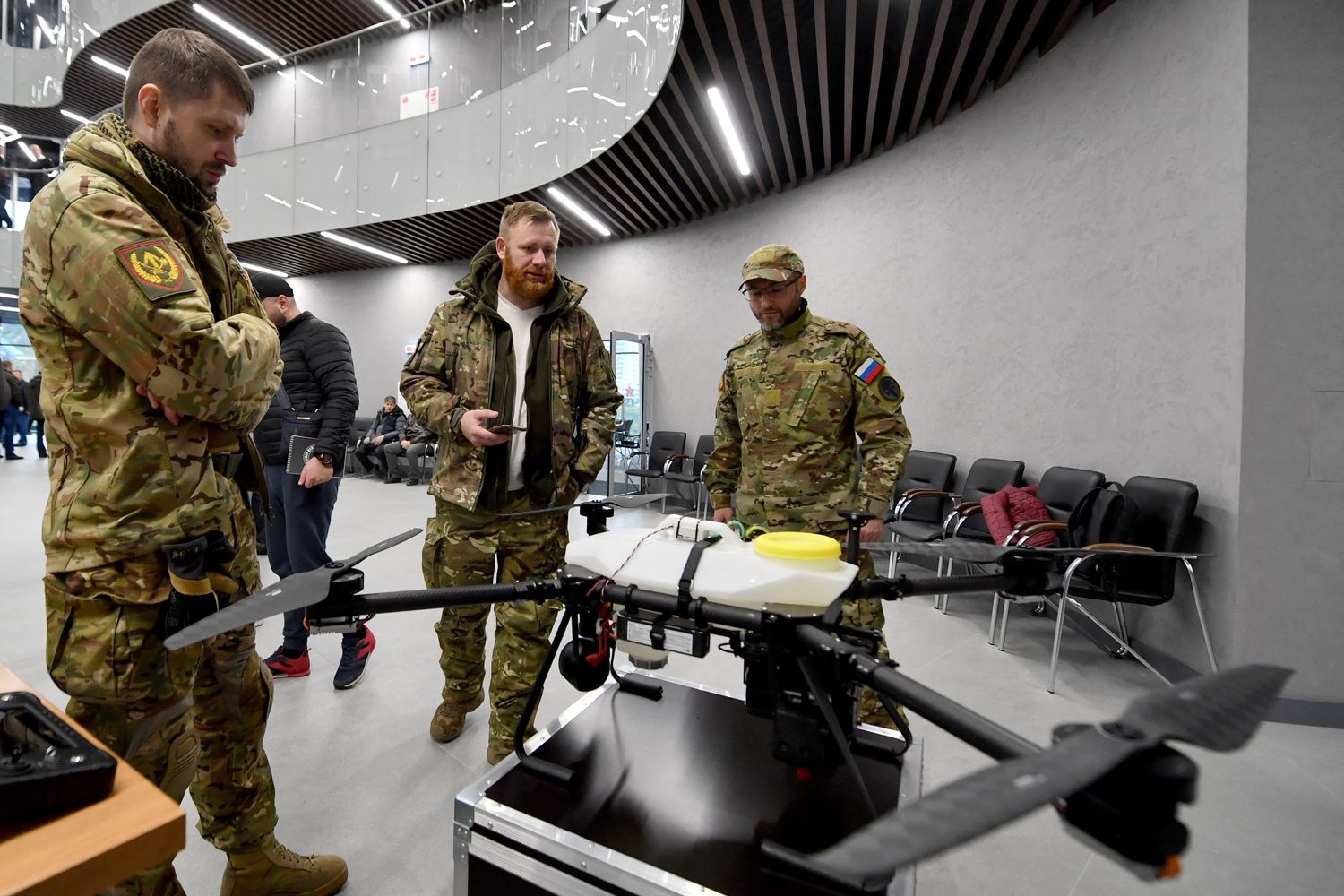 Un'esposizione di droni organizzata da gruppo paramilitare Wagner