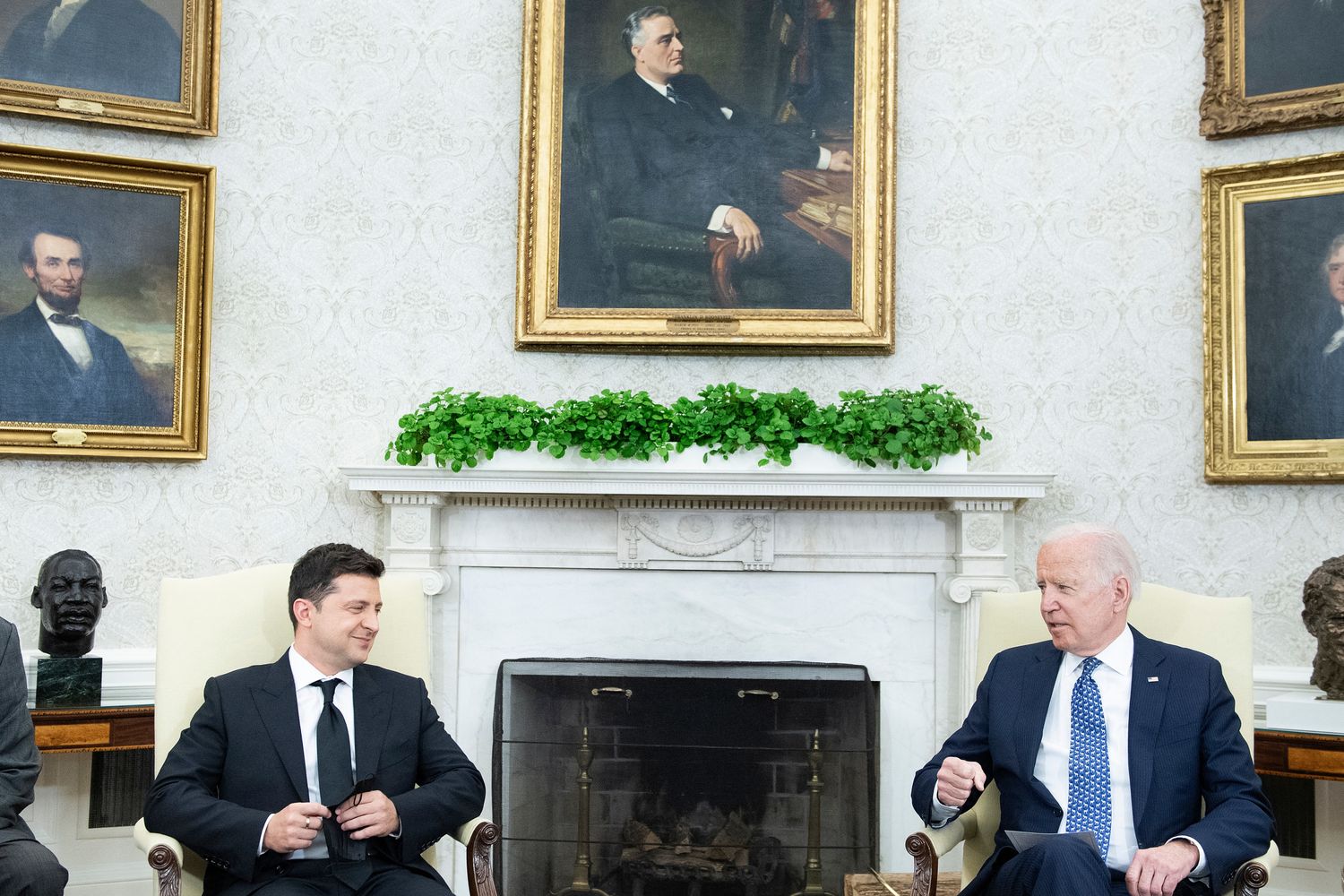 Zelensky e Biden nel 2021