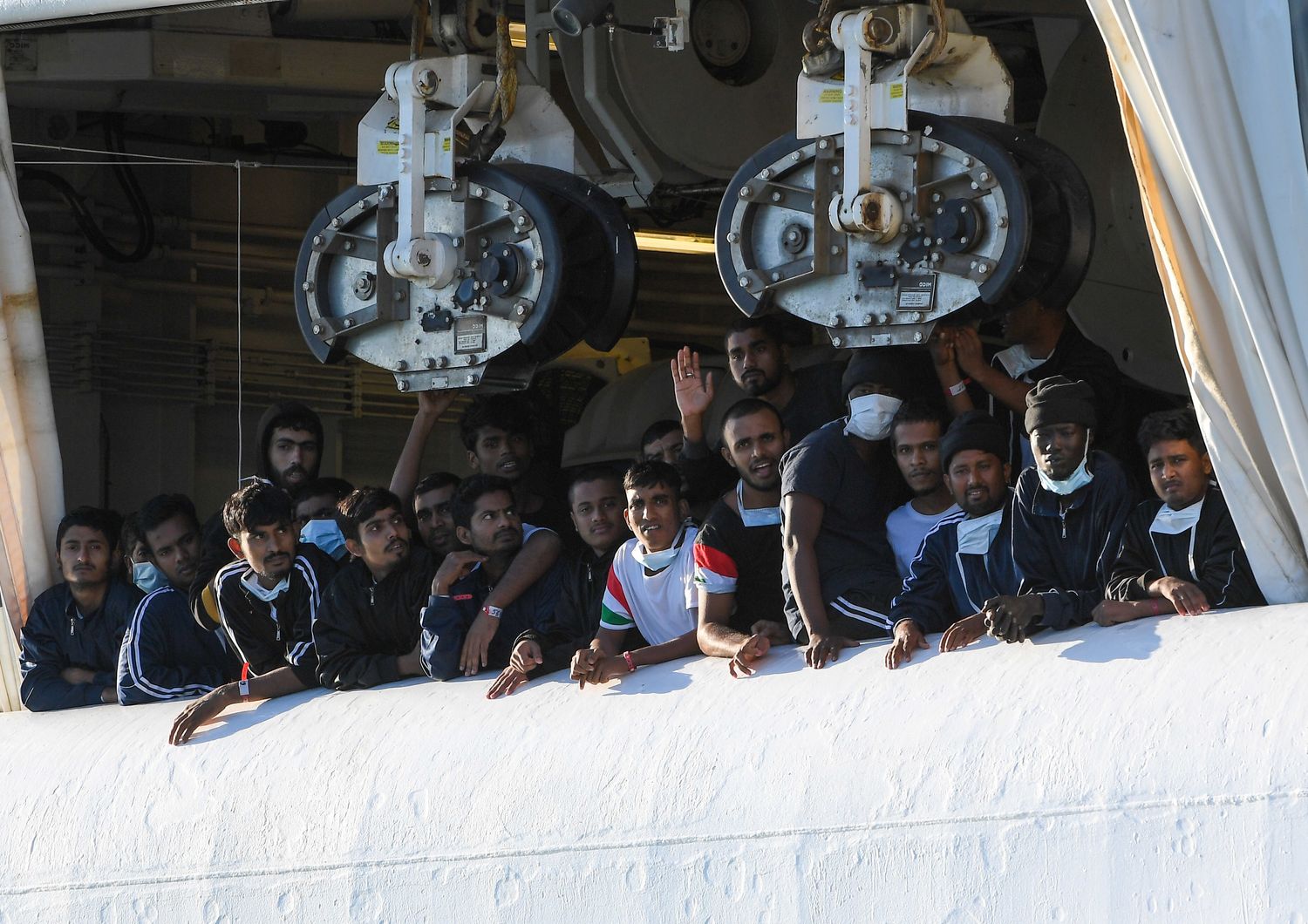 I migranti sulla Geo Barents&nbsp;