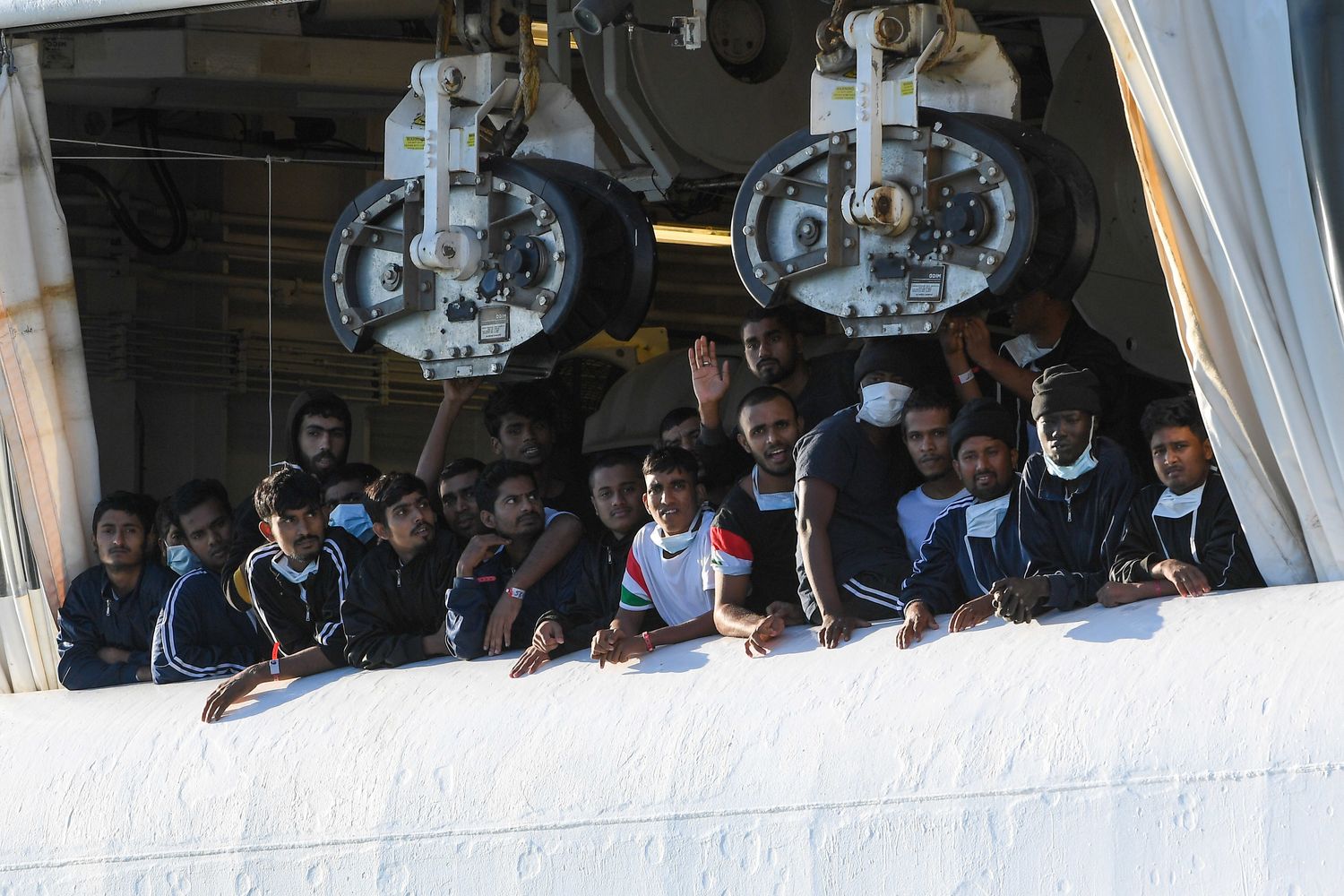 I migranti sulla Geo Barents&nbsp;