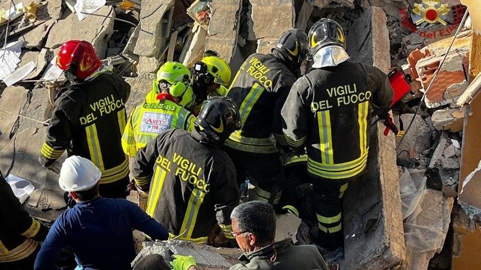 Il crollo dell'abitazione nel Nuorese