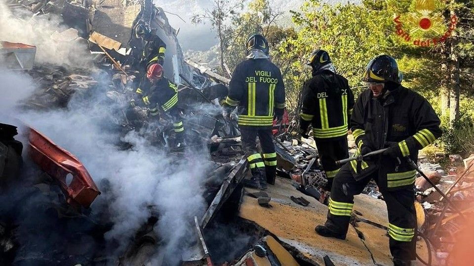 Il crollo dell'abitazione nel Nuorese