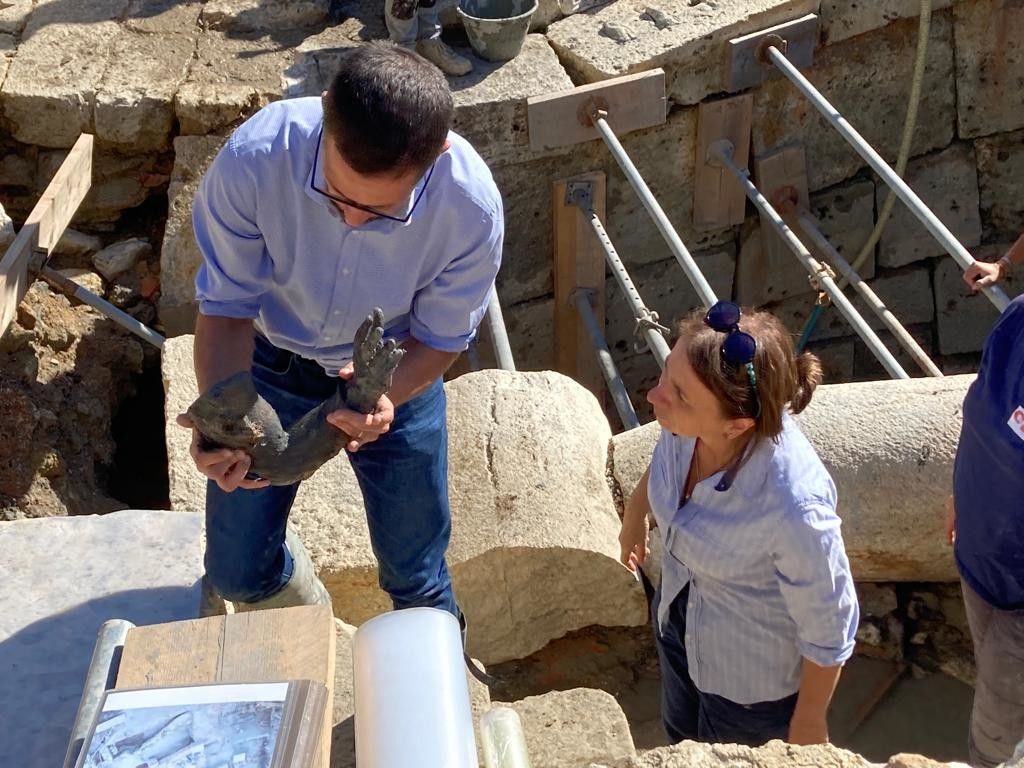 Uno dei bronzi ritrovati a San Casciano