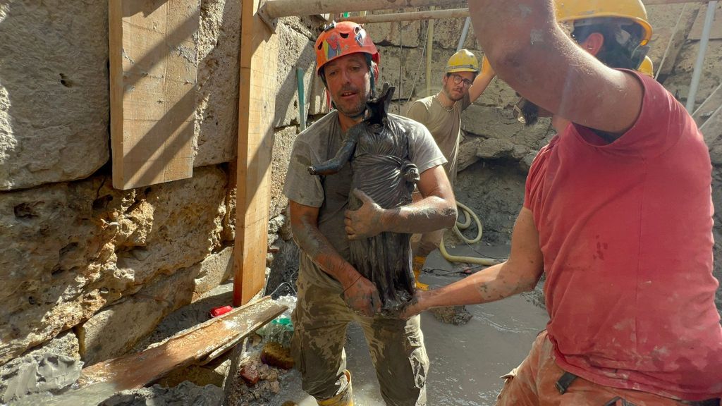 Uno dei bronzi ritrovati a San Casciano