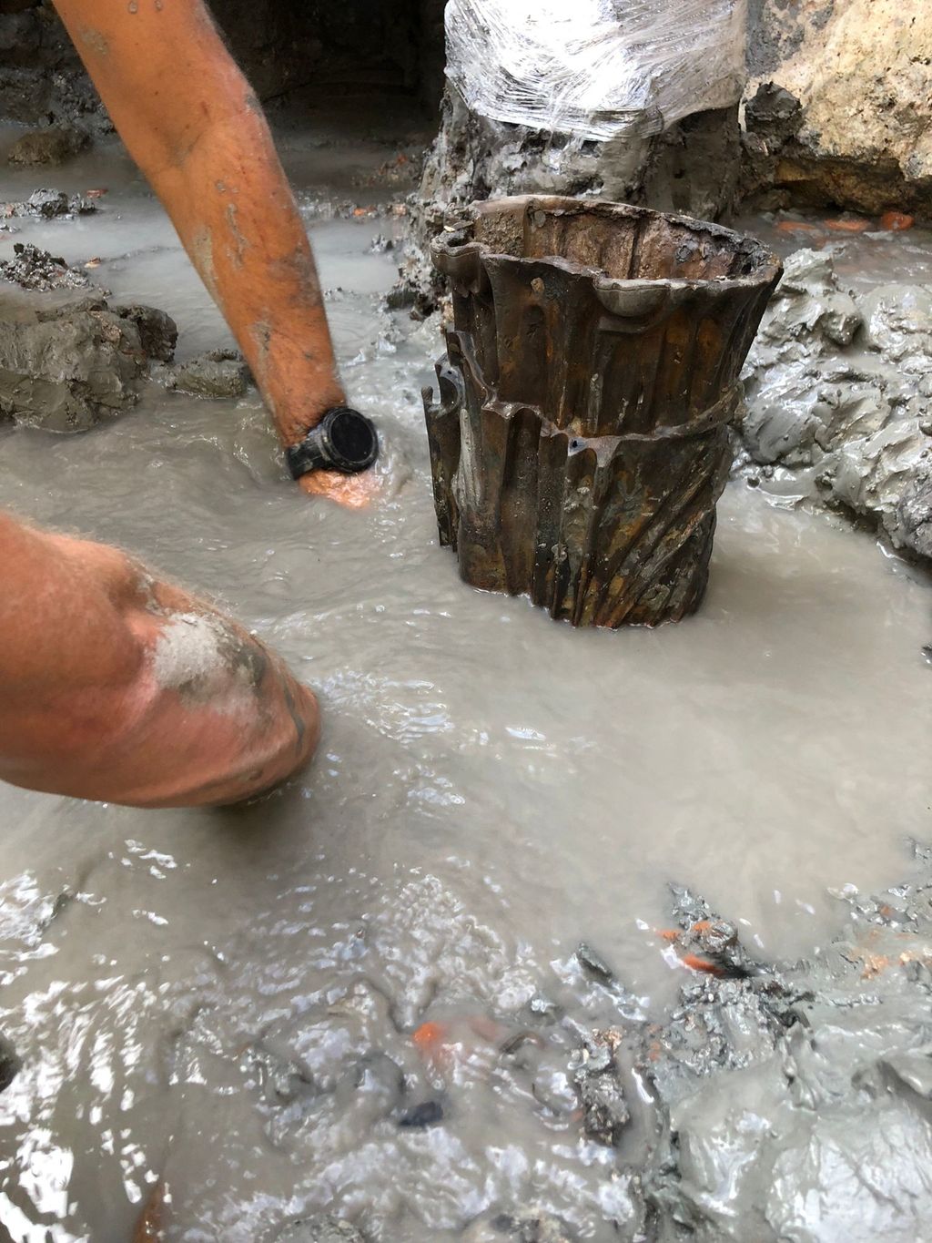 Uno dei bronzi ritrovati a San Casciano