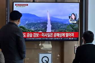 Lancio di un missile dalla Corea del Nord