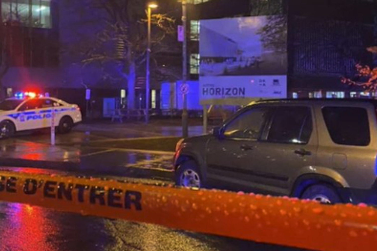 La zona della sparatoria a Montreal