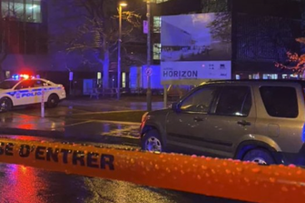 La zona della sparatoria a Montreal
