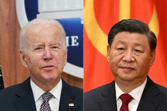 Joe Biden e Xi Jinping&nbsp;
