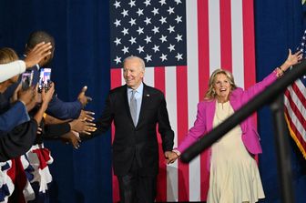 Il presidente Biden con la First Lady Jill.