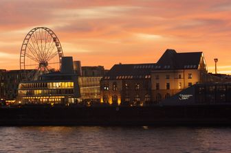 Il fiume Reno a Colonia&nbsp;