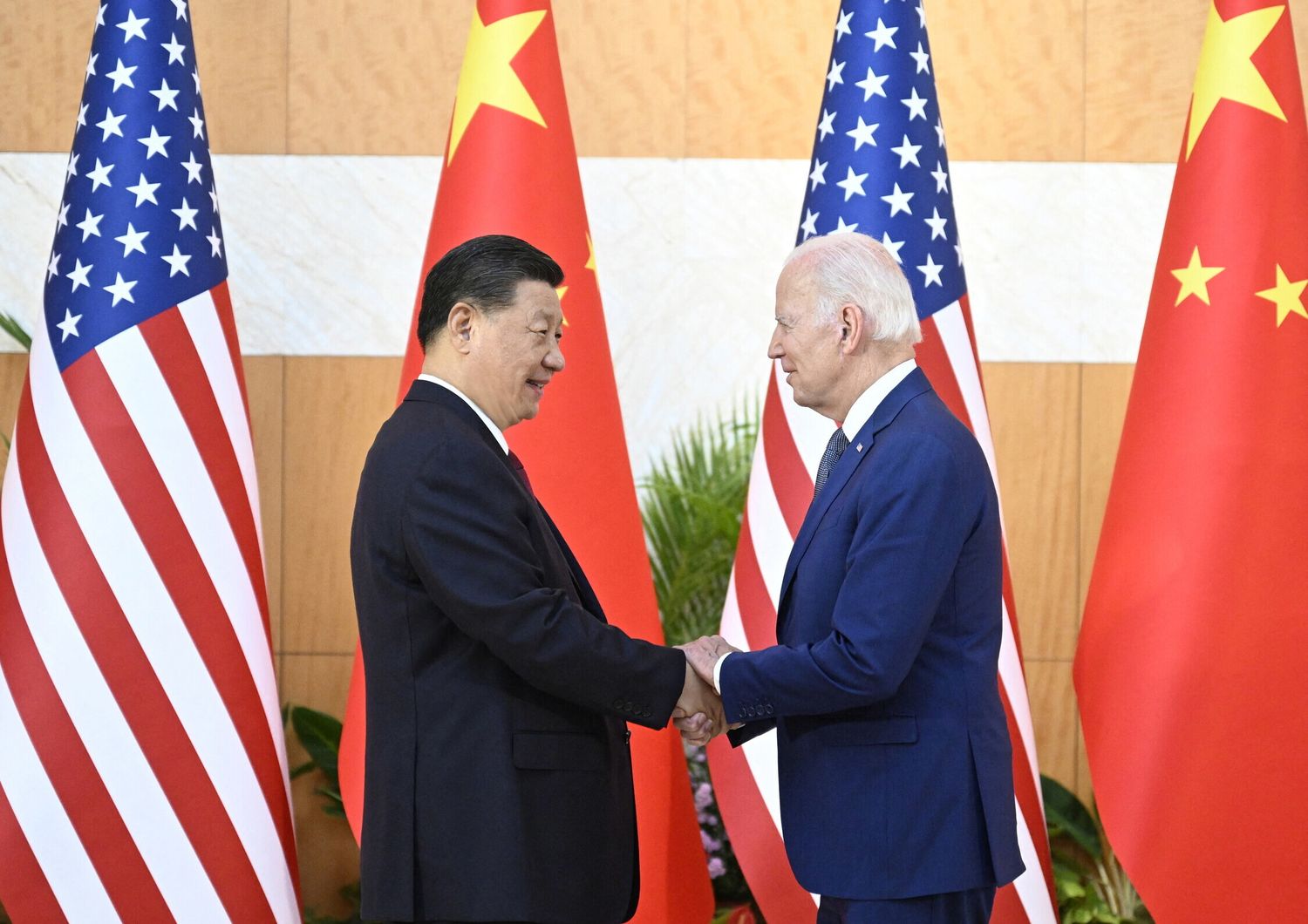 Xi Jinping e Joe Biden a Bali, 14 novembre 2022