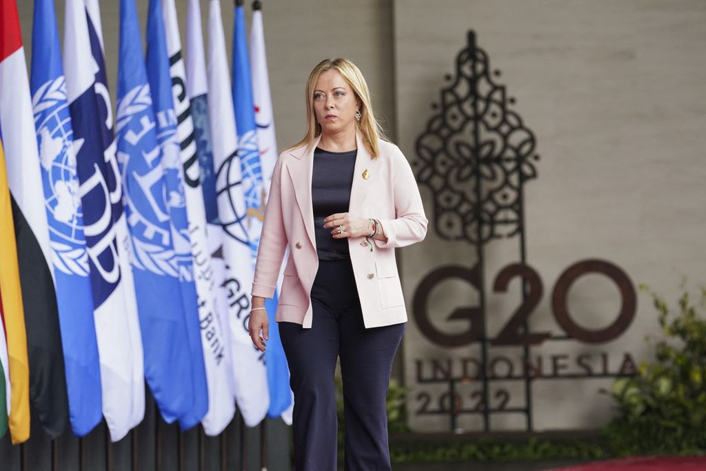 Giorgia Meloni al G20 di Bali