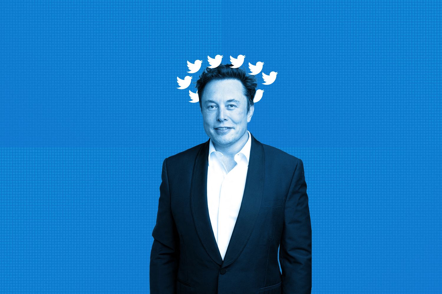 Elon Musk in un'illustrazione di&nbsp;Idriss&nbsp;Bigou-Gilles.