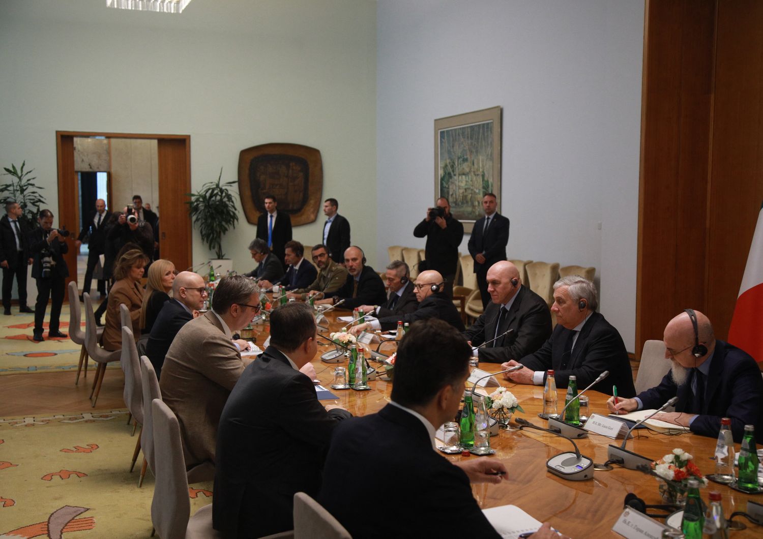 I ministri Tajani e Crosetto in visita in Serbia&nbsp;
