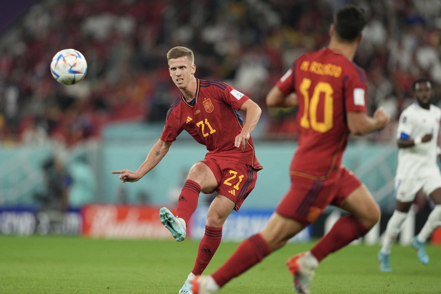 Dani Olmo e Asensio, autori dei primi due gol