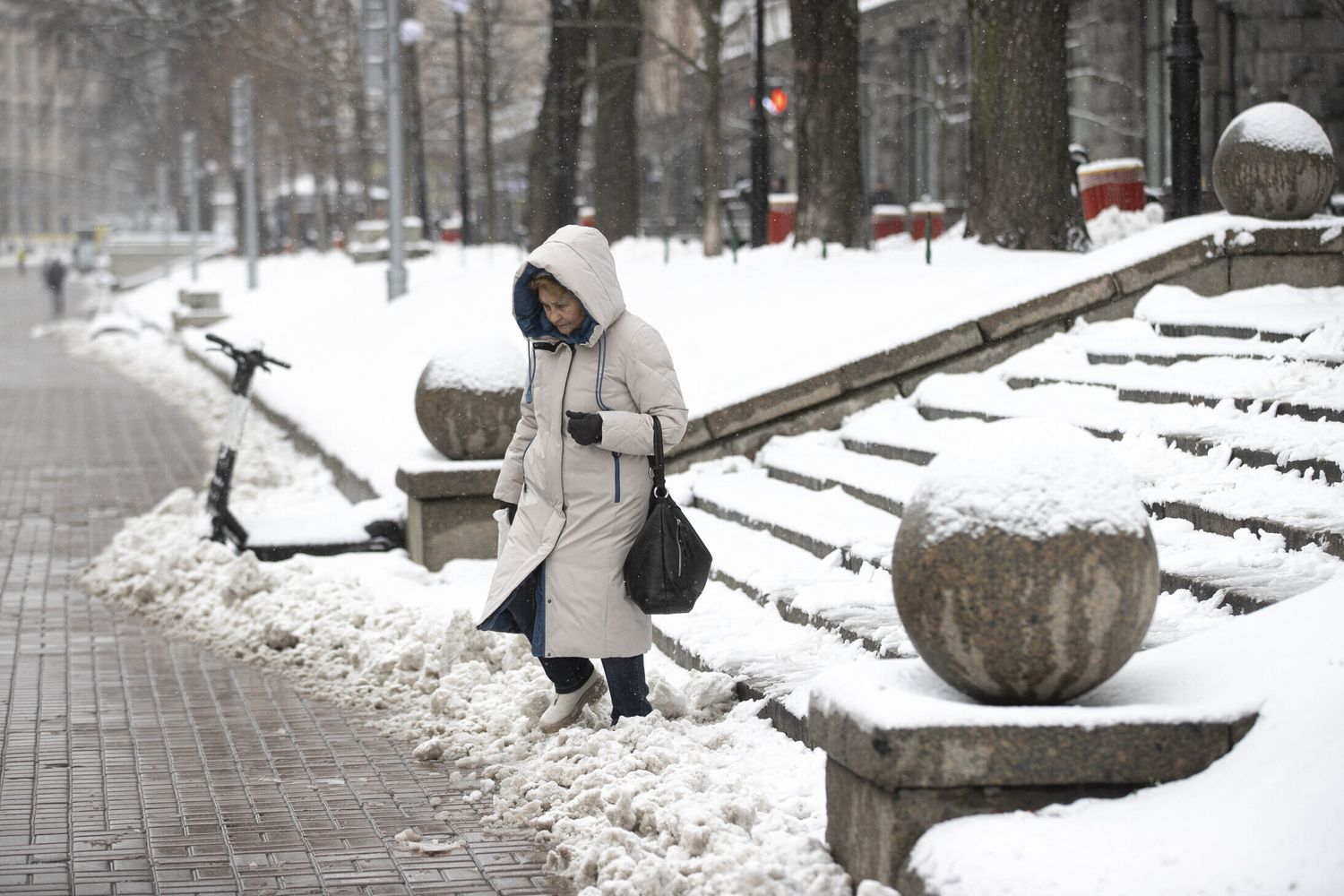 Freddo, gelo e bombe a Kiev