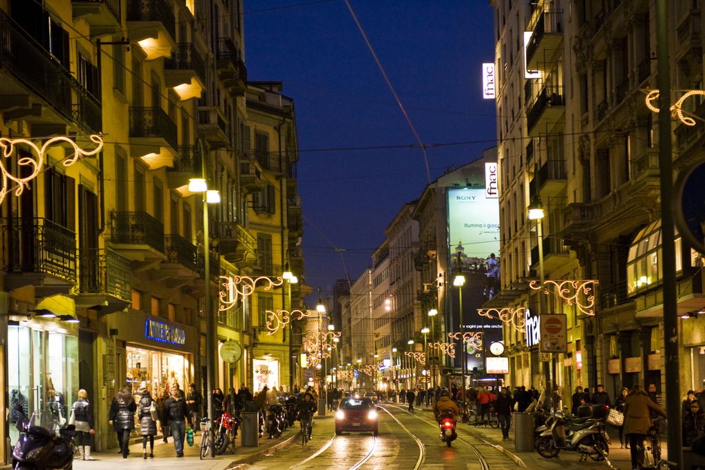 Negozi nel centro di Milano