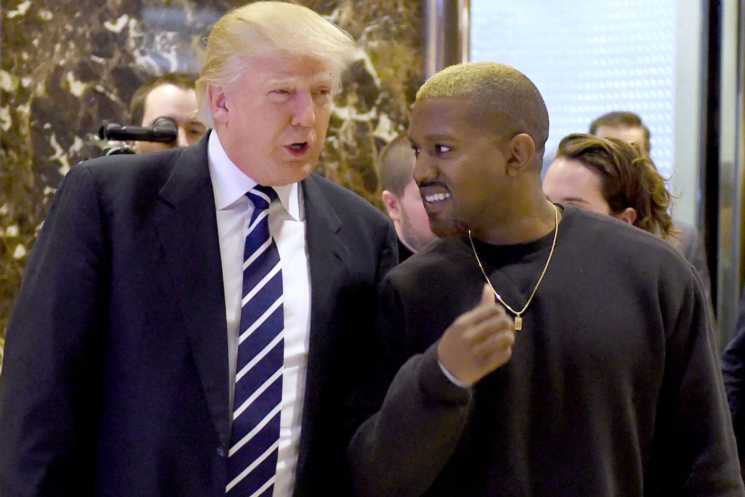 &nbsp;Donald Trump e Kanye West