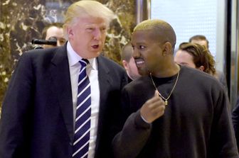 &nbsp;Donald Trump e Kanye West