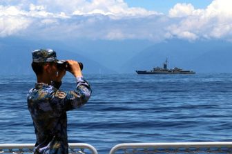 Esercitazioni dell'Esercito popolare di liberazione cinese nelle acque intorno all'isola di Taiwan&nbsp;