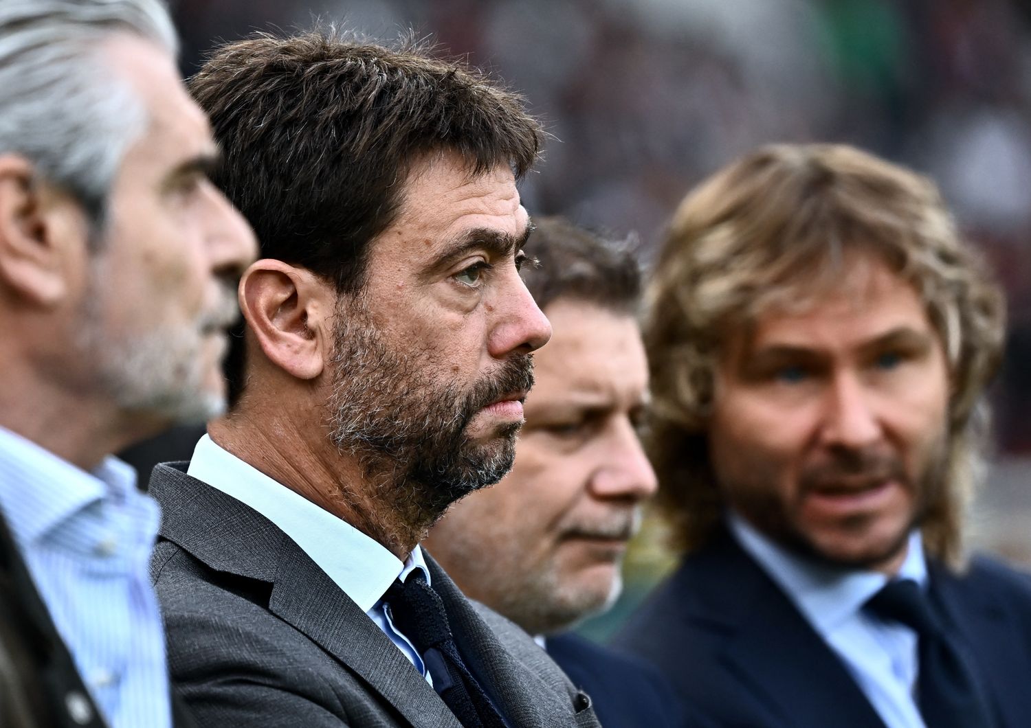 Andrea Agneli insieme ai manager della Juventus&nbsp;