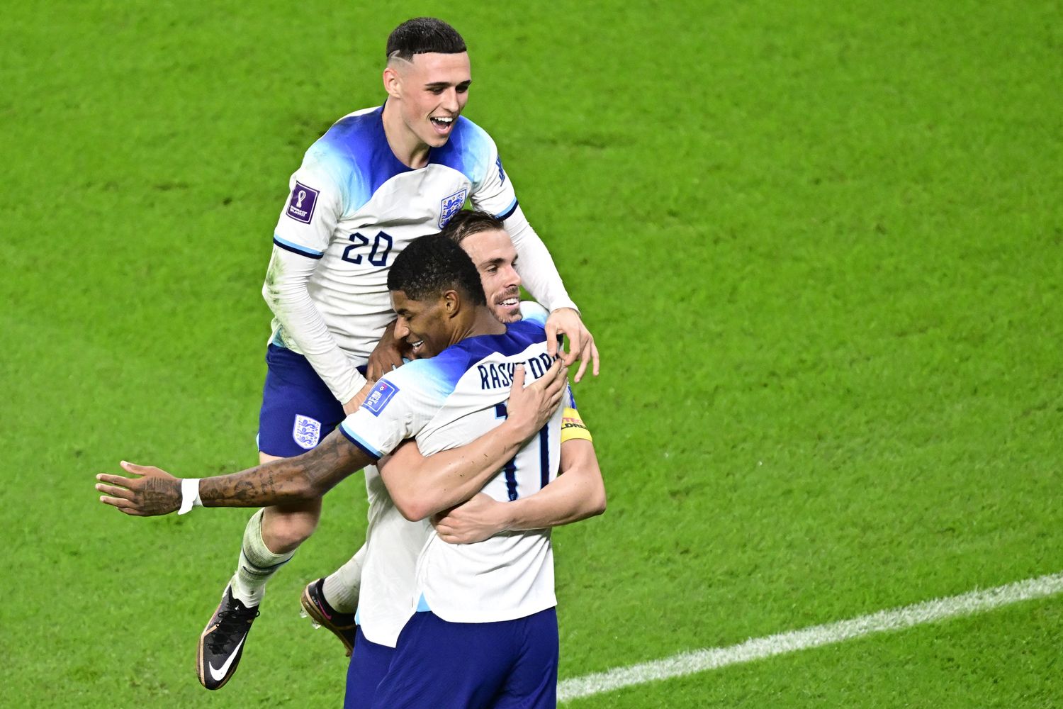 L'esultanza di Rashford