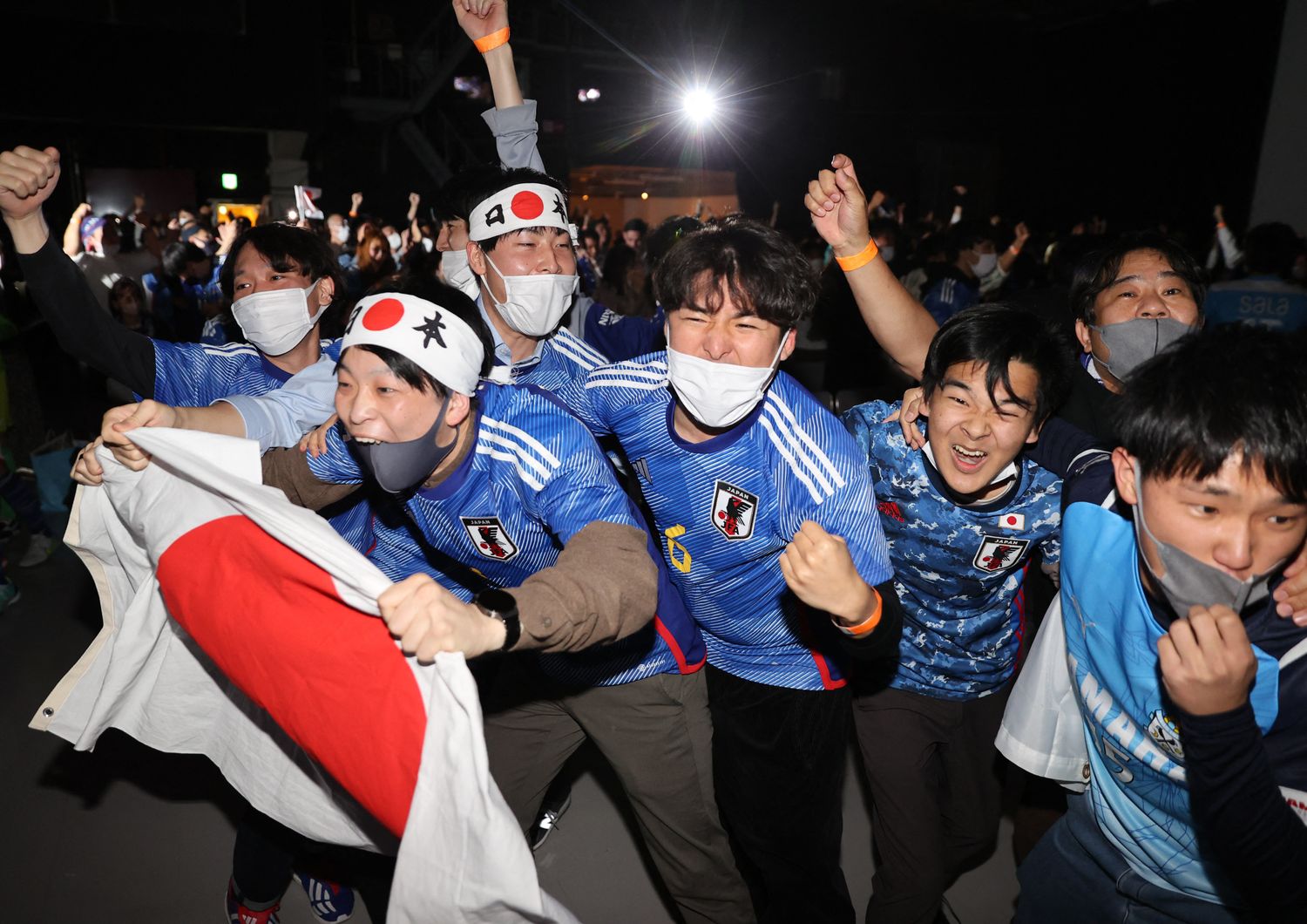 Tifosi giapponesi in festa