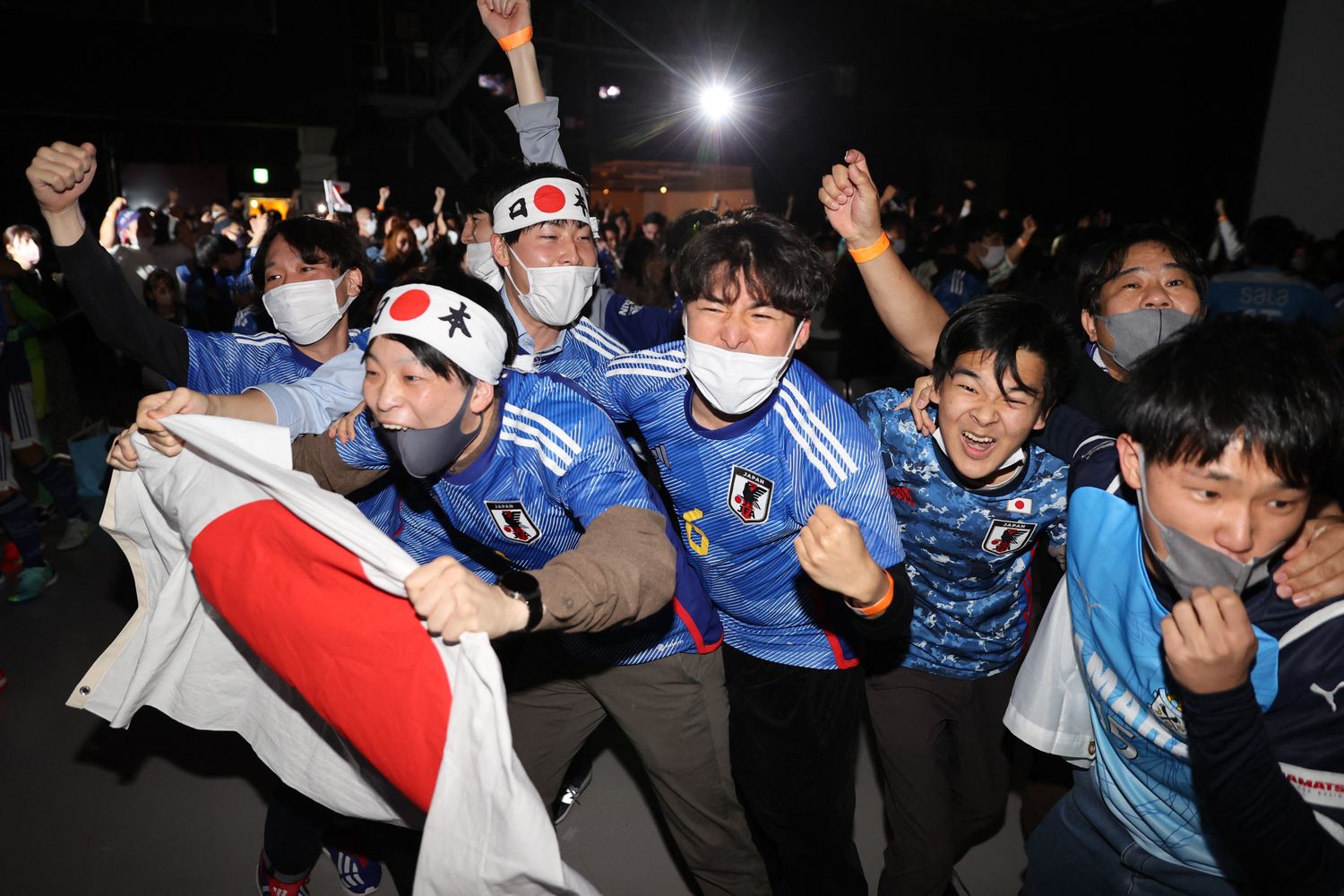 Tifosi giapponesi in festa