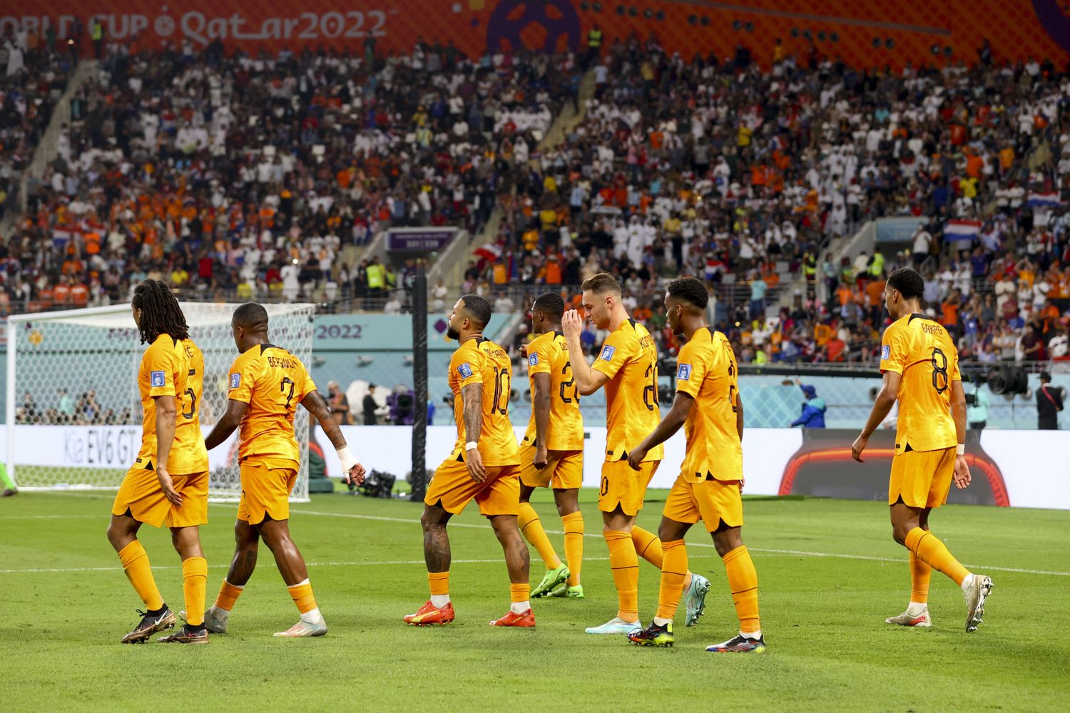 La nazionale olandese in campo contro gli Usa