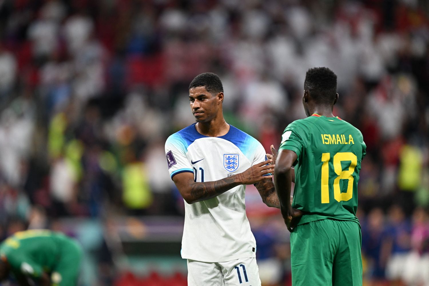 Marcus Rashford e Ismila Sarr