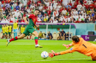 Ramos in azione in Portogallo-Svizzera