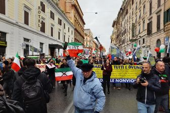 Manifestazione per i diritti umani a Roma &nbsp;