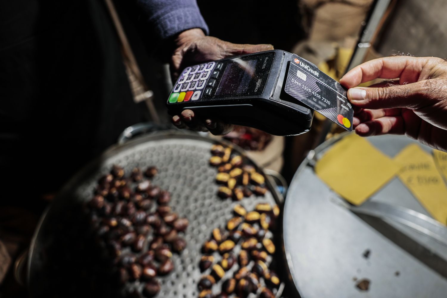 Pagare le castagne con il Pos