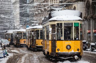 Un tram a Milano