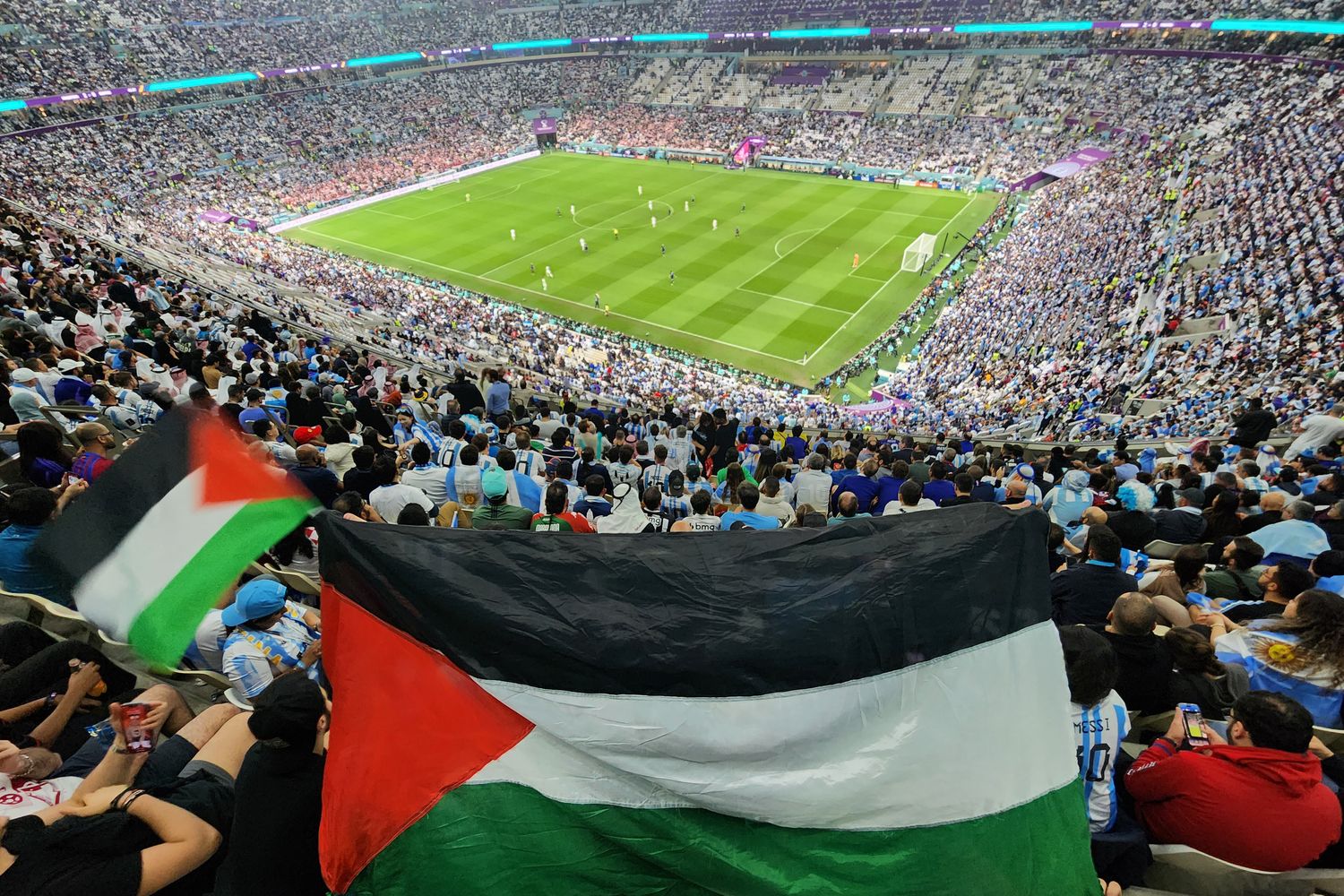 &nbsp;Stadio in Qatar con i tifosi dei Campionati del mondo di calcio&nbsp;