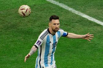 Leo Messi festeggia il primo gol