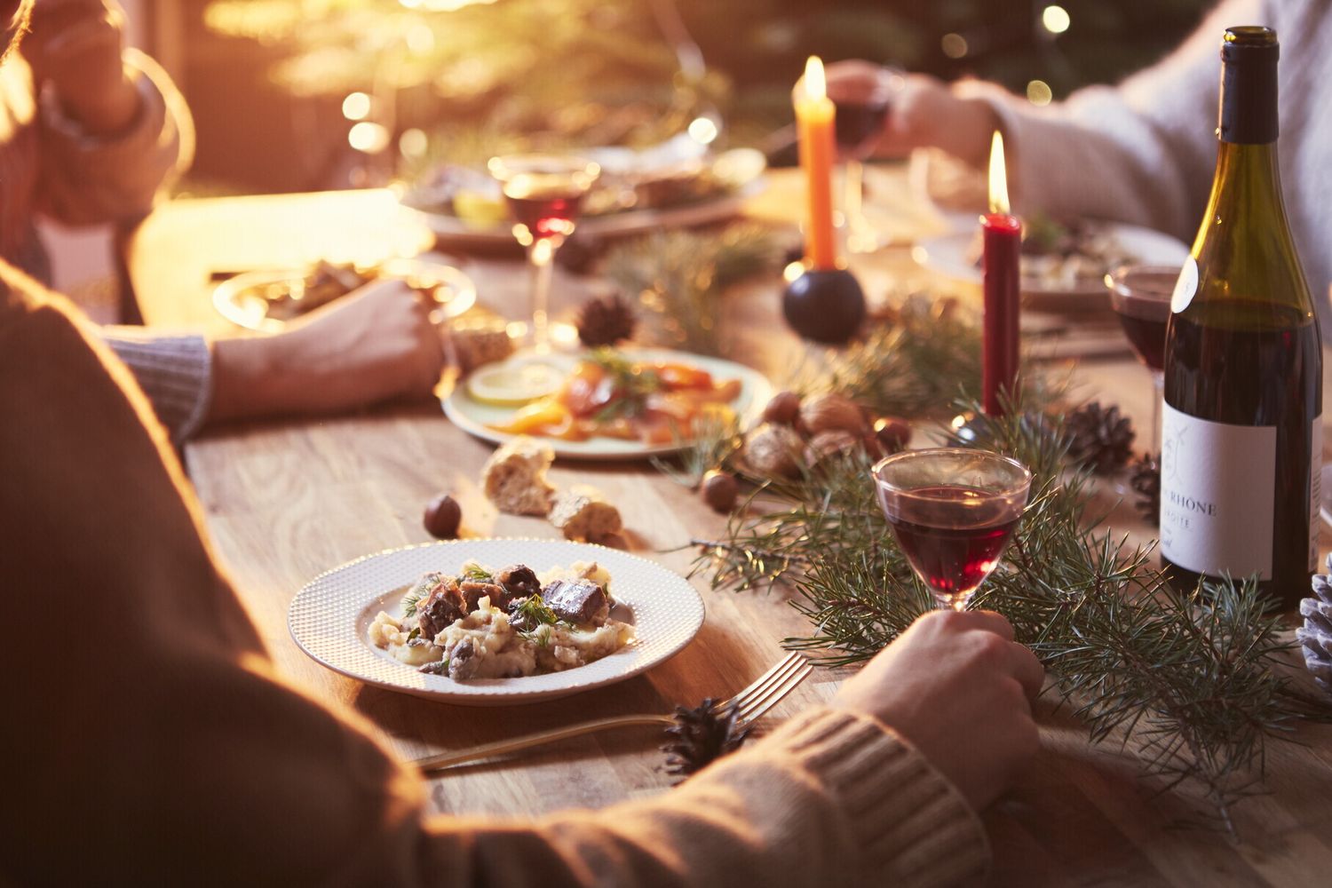 Una tavola imbandita per Natale