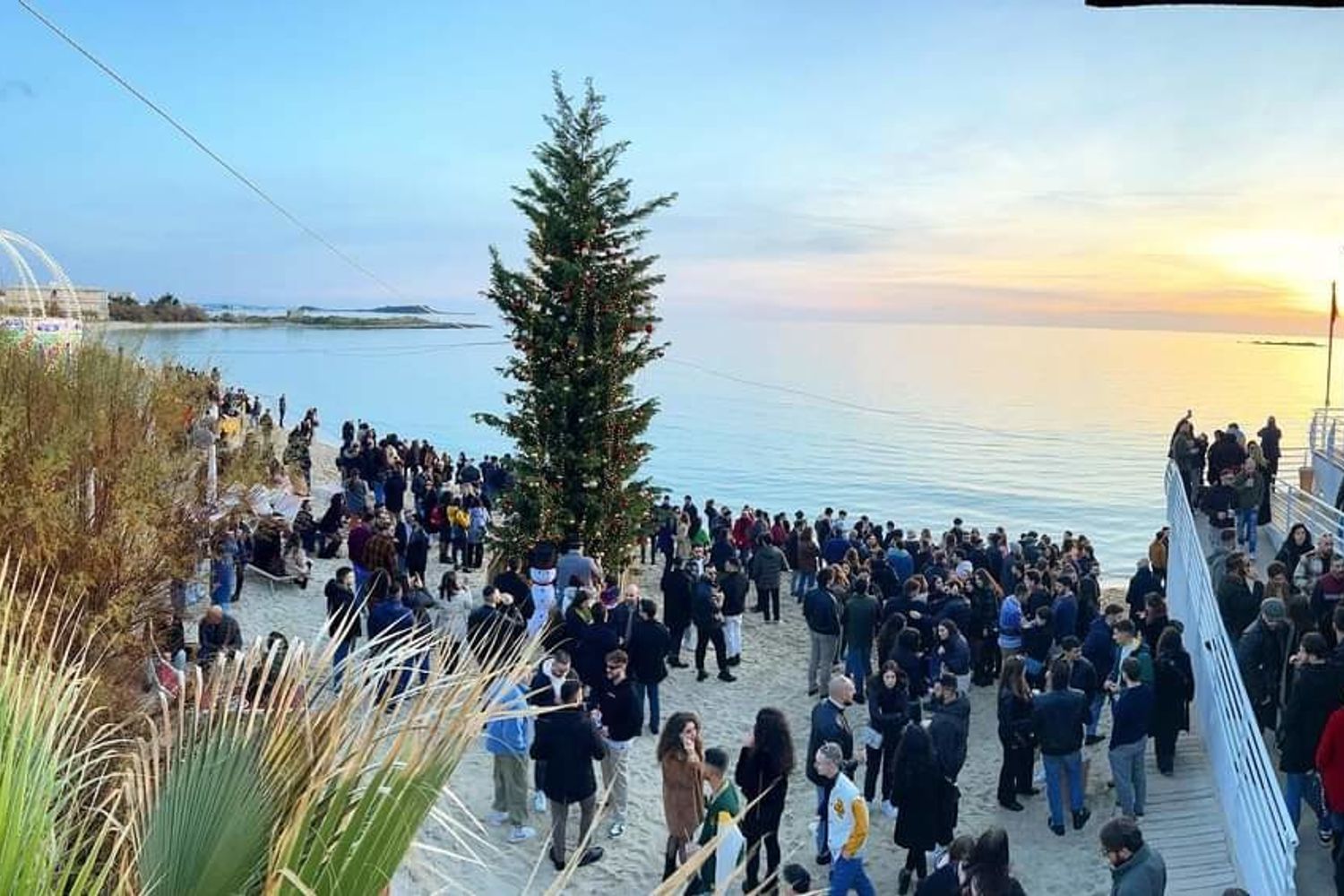 &nbsp;Una spiaggia del Saleno a Natale