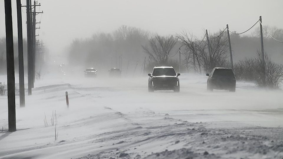 La tempesta di neve a Burnsville, in Minnesota