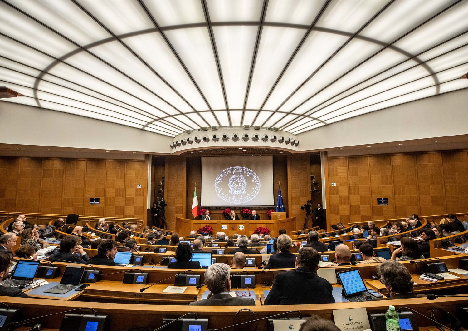 Conferenza stampa di fine anno della presidente del Consiglio Giorgia Meloni&nbsp;