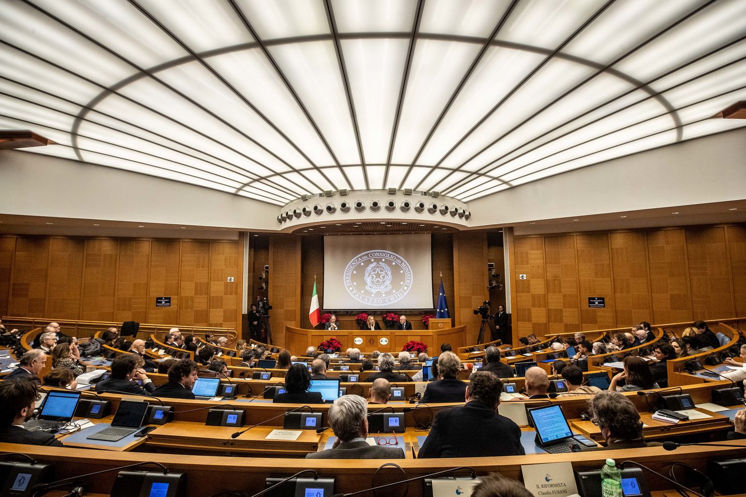 Conferenza stampa di fine anno della presidente del Consiglio Giorgia Meloni&nbsp;