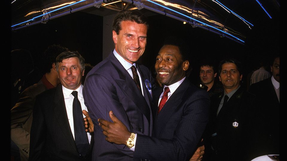 1990 Mondiali in Italia, Giacinto Facchetti con Pel&eacute;&nbsp;