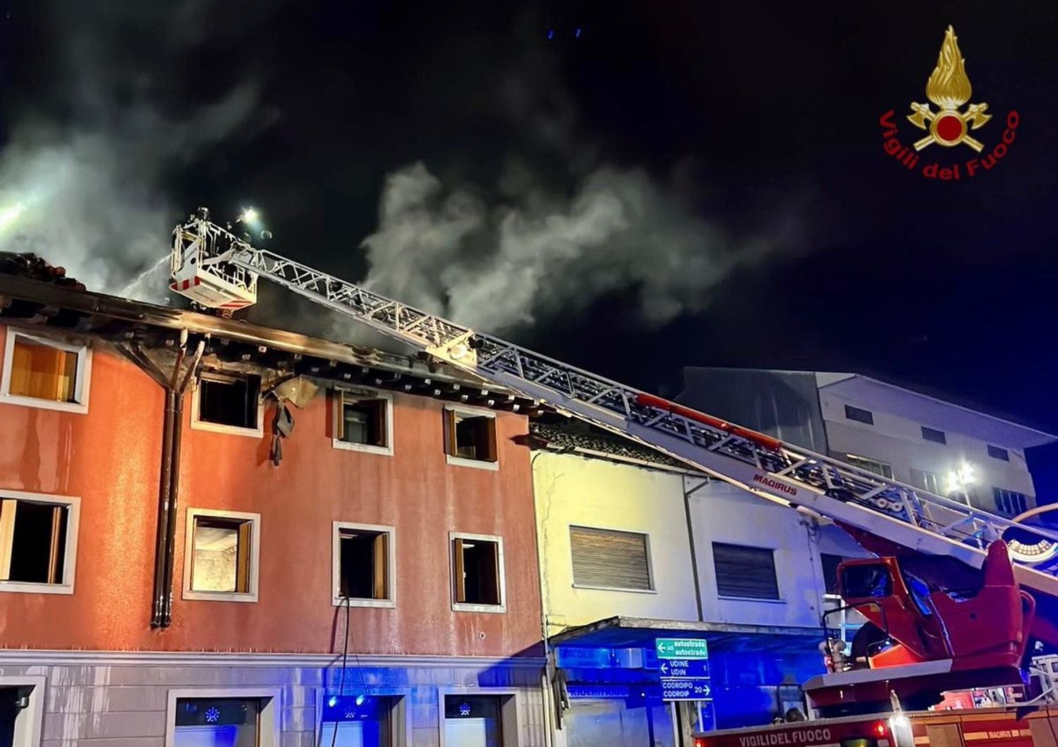 Incendio in una comunit&agrave; in Friuli