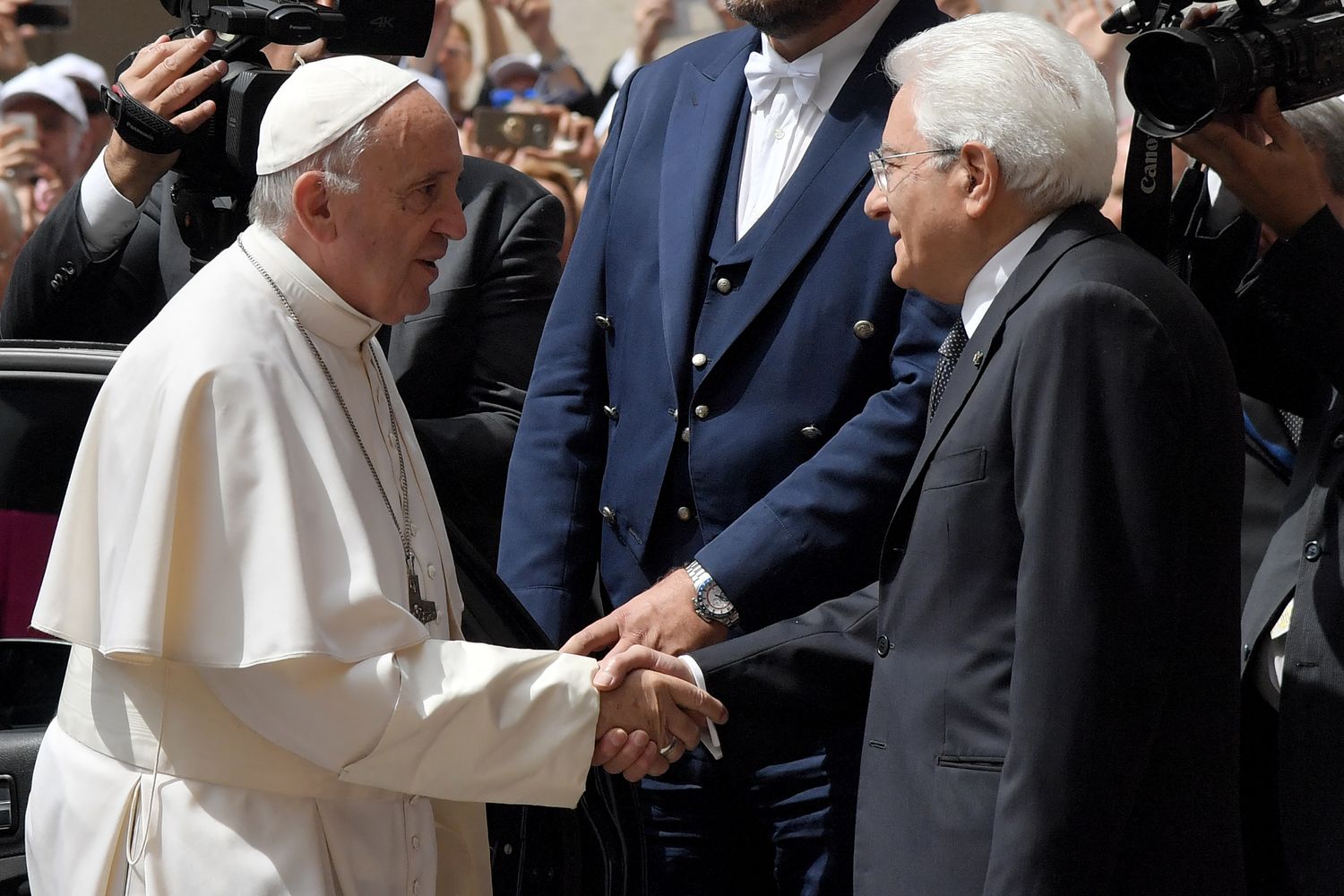 Papa Francesco e Sergio Mattarella