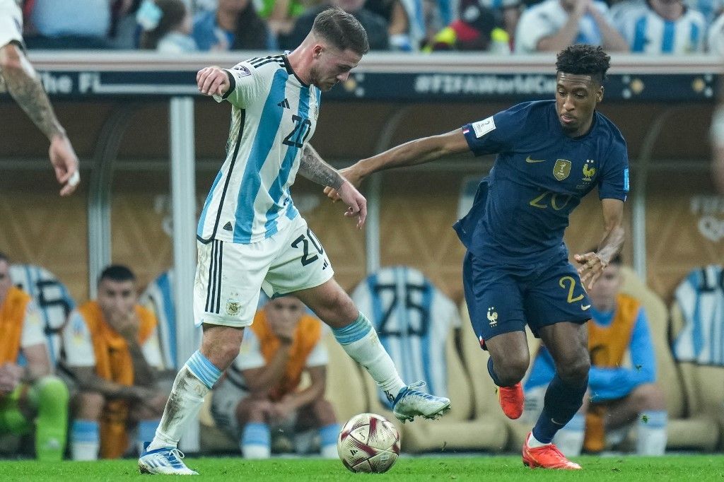 Mac Allister con la maglia della nazionale argentina